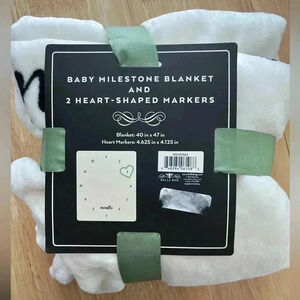 Baby month milestone blanket. New unused.